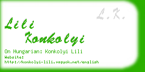 lili konkolyi business card